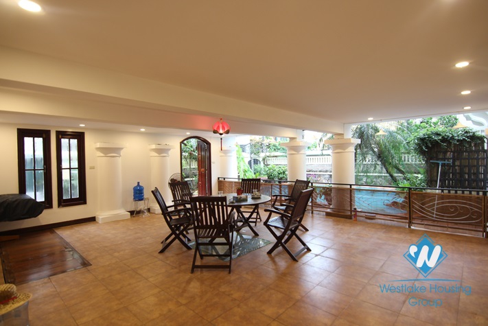 Stunning villa with swimming pool for rent in Tay Ho, Hanoi